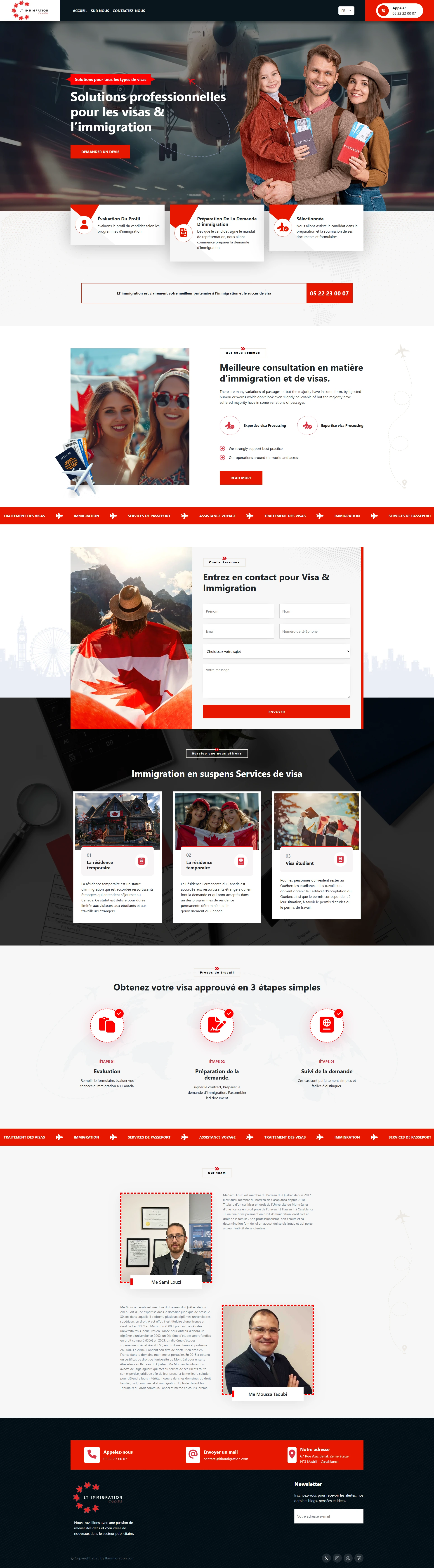 Site vitrine migration Canada